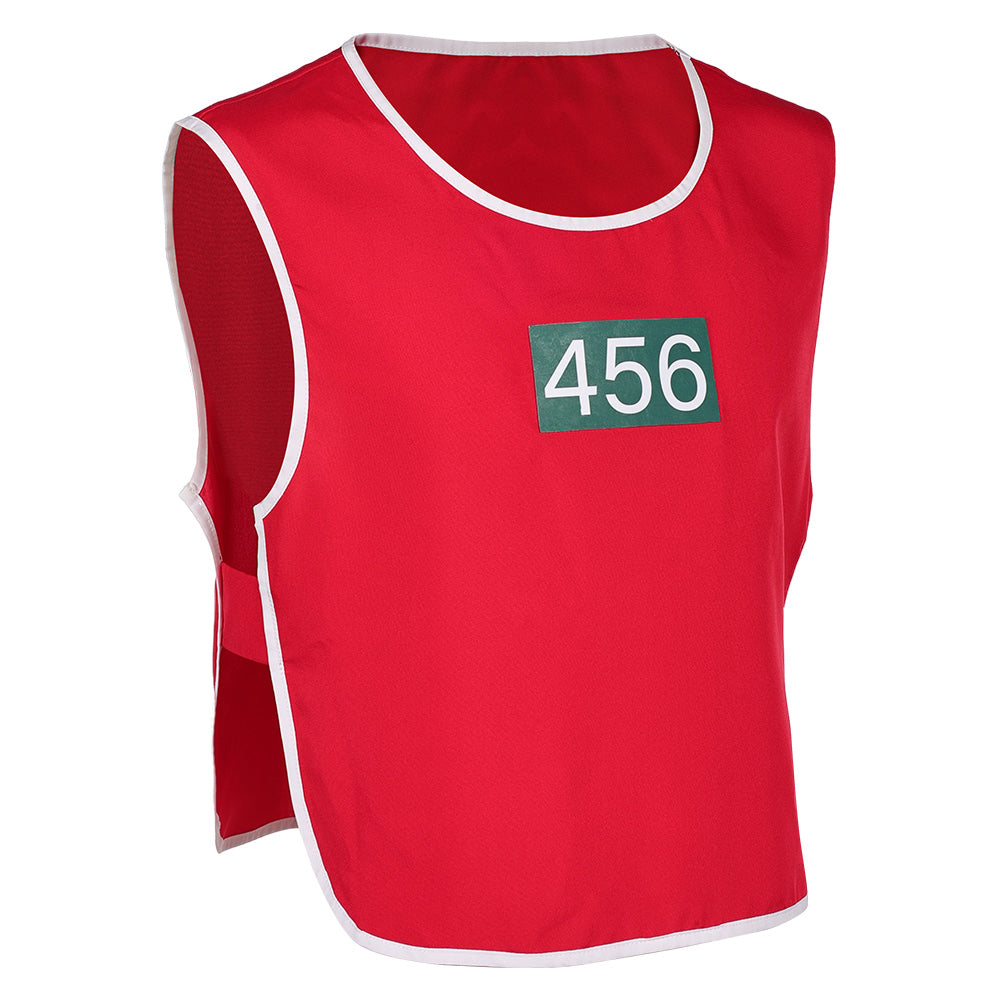 Squid Game 2 Seong Gi-hun Gilet Rouge Cosplay Costume