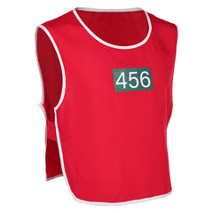 Squid Game 2 Seong Gi-hun Gilet Rouge Cosplay Costume