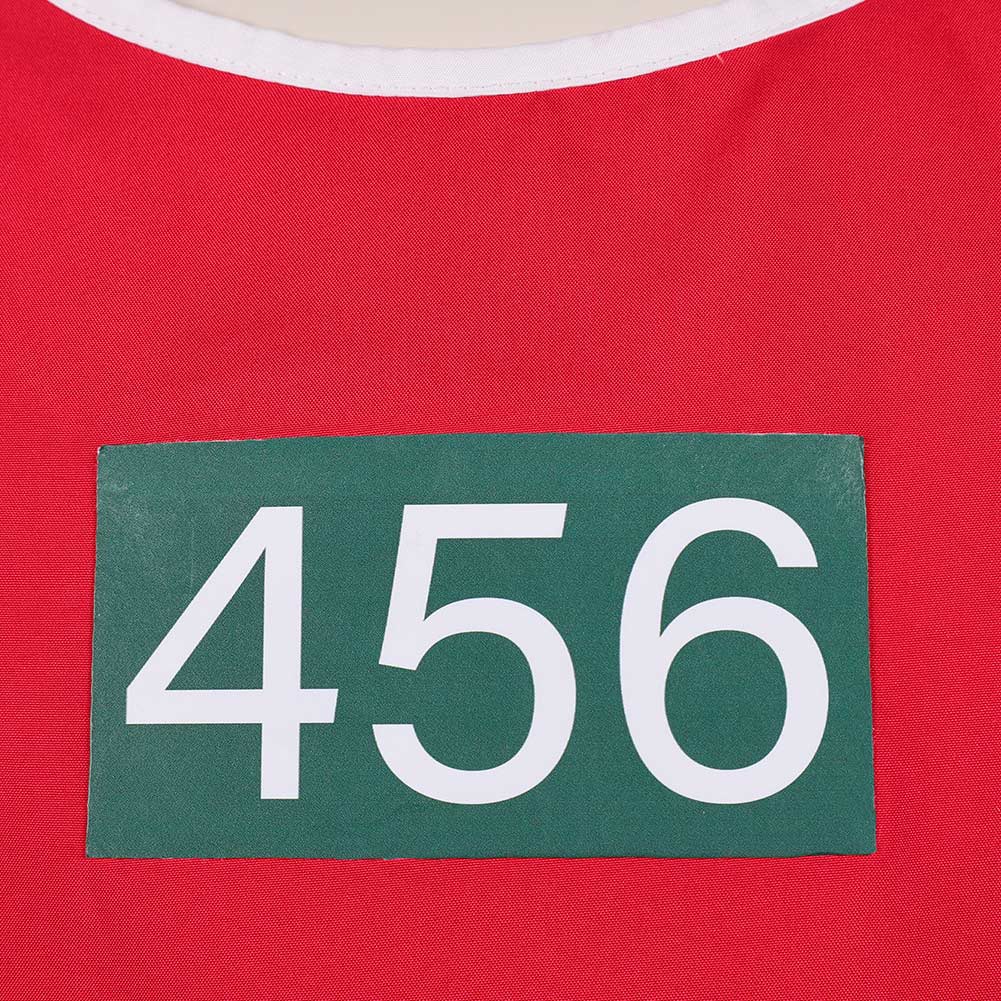 Squid Game 2 Seong Gi-hun Gilet Rouge Cosplay Costume