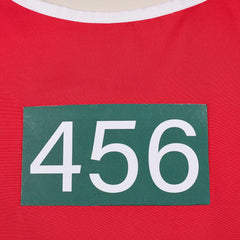 Squid Game 2 Seong Gi-hun Gilet Rouge Cosplay Costume