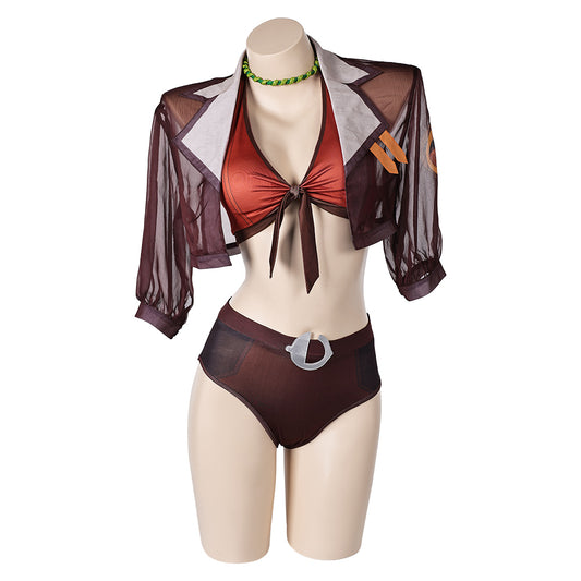 Squirrel Girl Doreen Green Maillot de Bain Bikini+Couvre-up Cosplay Costume Design Original