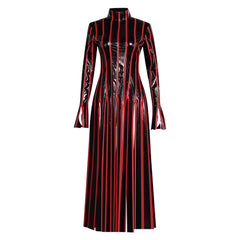 Fate/Stay Night Matou Sakura Robe Rayée Rouge et Noire Cosplay Costume