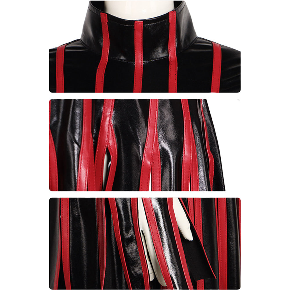 Fate/Stay Night Matou Sakura Robe Rayée Rouge et Noire Cosplay Costume