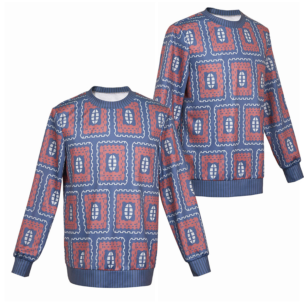 Stranger Things Saison 4(2025) Mike Wheeler Haut Imprimé Bleu Coslay Costume