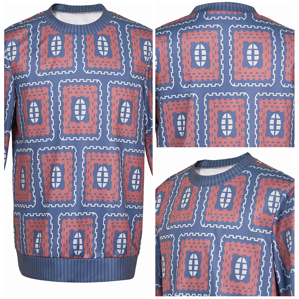 Stranger Things Saison 4(2025) Mike Wheeler Haut Imprimé Bleu Coslay Costume