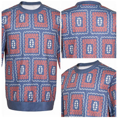 Stranger Things Saison 4(2025) Mike Wheeler Haut Imprimé Bleu Coslay Costume