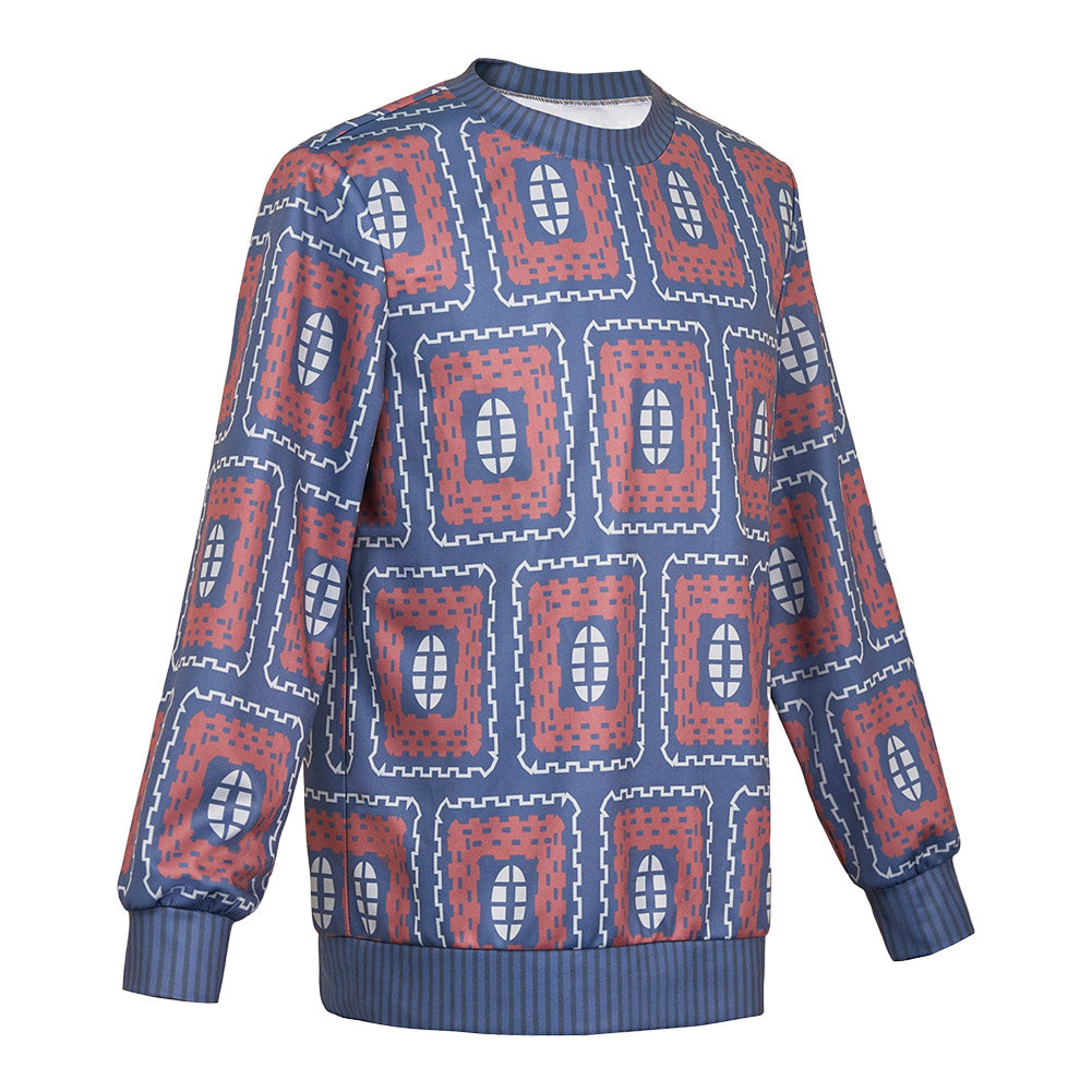 Stranger Things Saison 4(2025) Mike Wheeler Haut Imprimé Bleu Coslay Costume