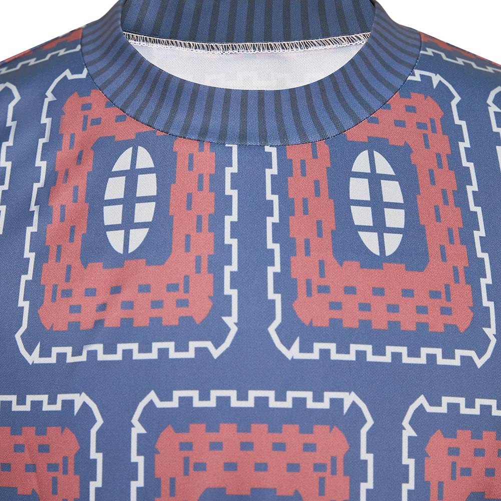 Stranger Things Saison 4(2025) Mike Wheeler Haut Imprimé Bleu Coslay Costume