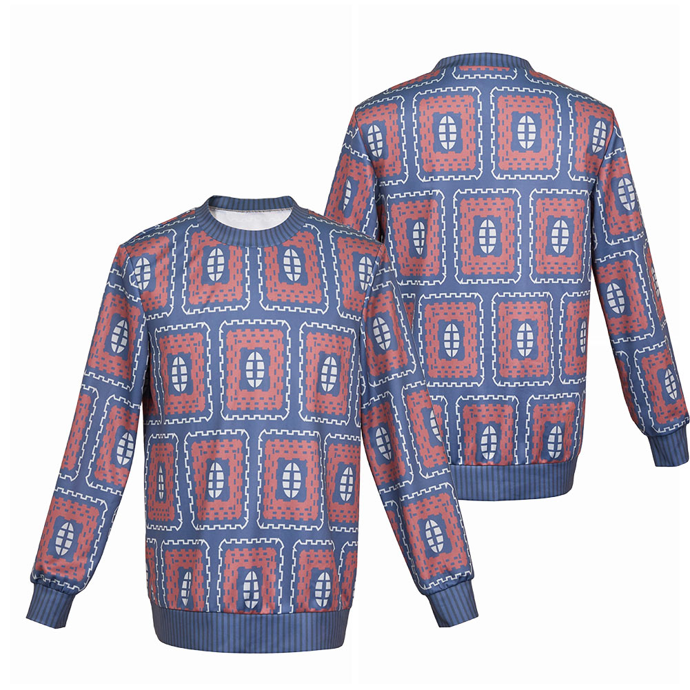 Stranger Things Saison 4(2025) Mike Wheeler Haut Imprimé Bleu Coslay Costume