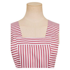 Stranger Things Saison 4(2025) Nancy Tablier Rose à Rayures Cosplay Costume