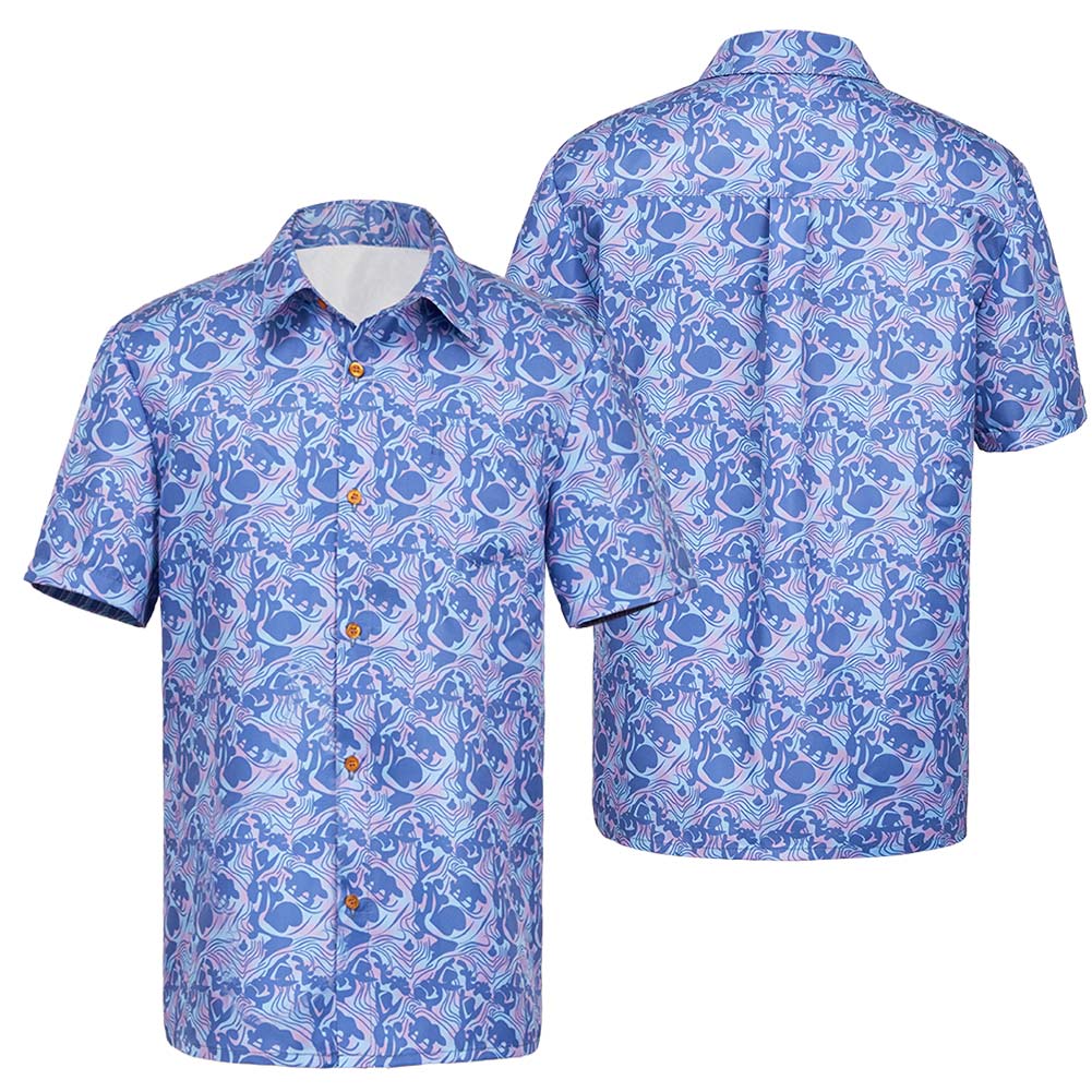 Stranger Things Saison 4(2025) Steve Chemise Bleue Cosplay Costume