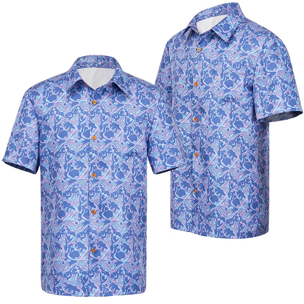 Stranger Things Saison 4(2025) Steve Chemise Bleue Cosplay Costume