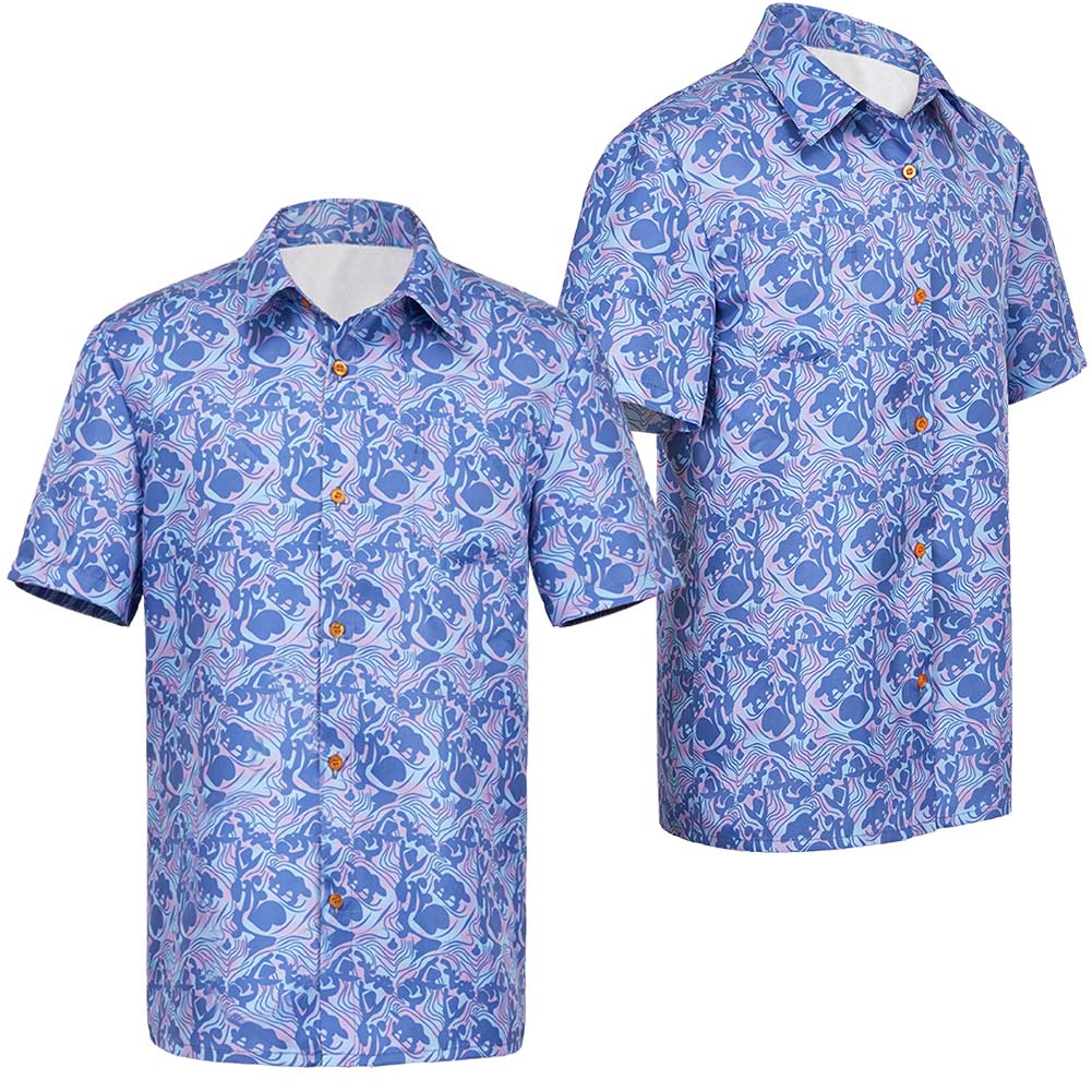 Stranger Things Saison 4(2025) Steve Chemise Bleue Cosplay Costume