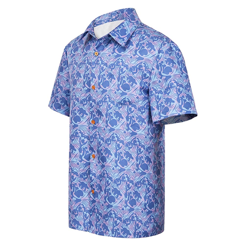 Stranger Things Saison 4(2025) Steve Chemise Bleue Cosplay Costume