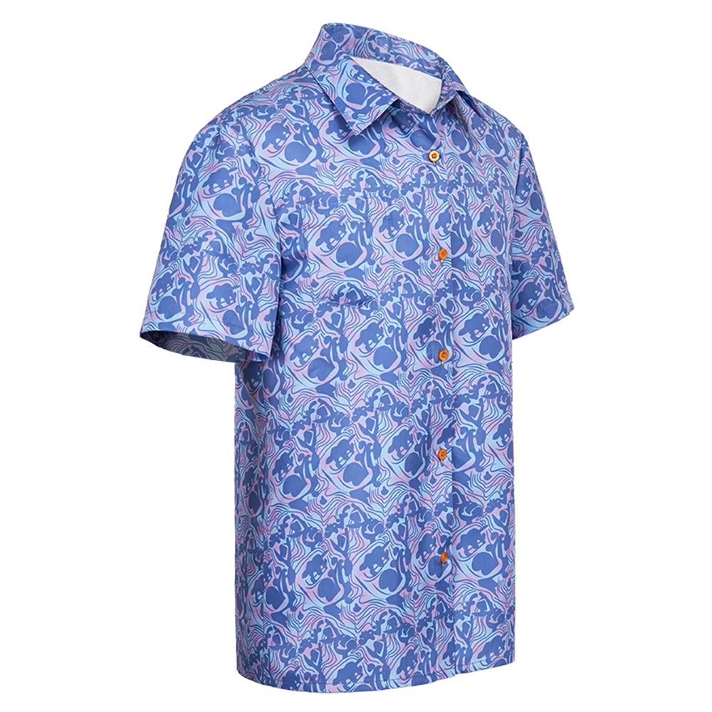 Stranger Things Saison 4(2025) Steve Chemise Bleue Cosplay Costume
