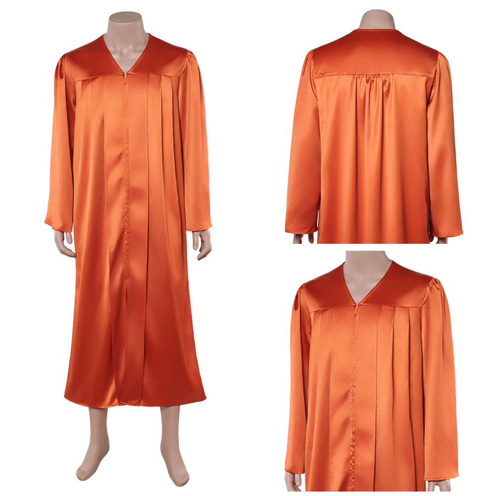 Stranger Things Saison 5 Dustin Henderson Robe de Licence Orange Cosplay Costume