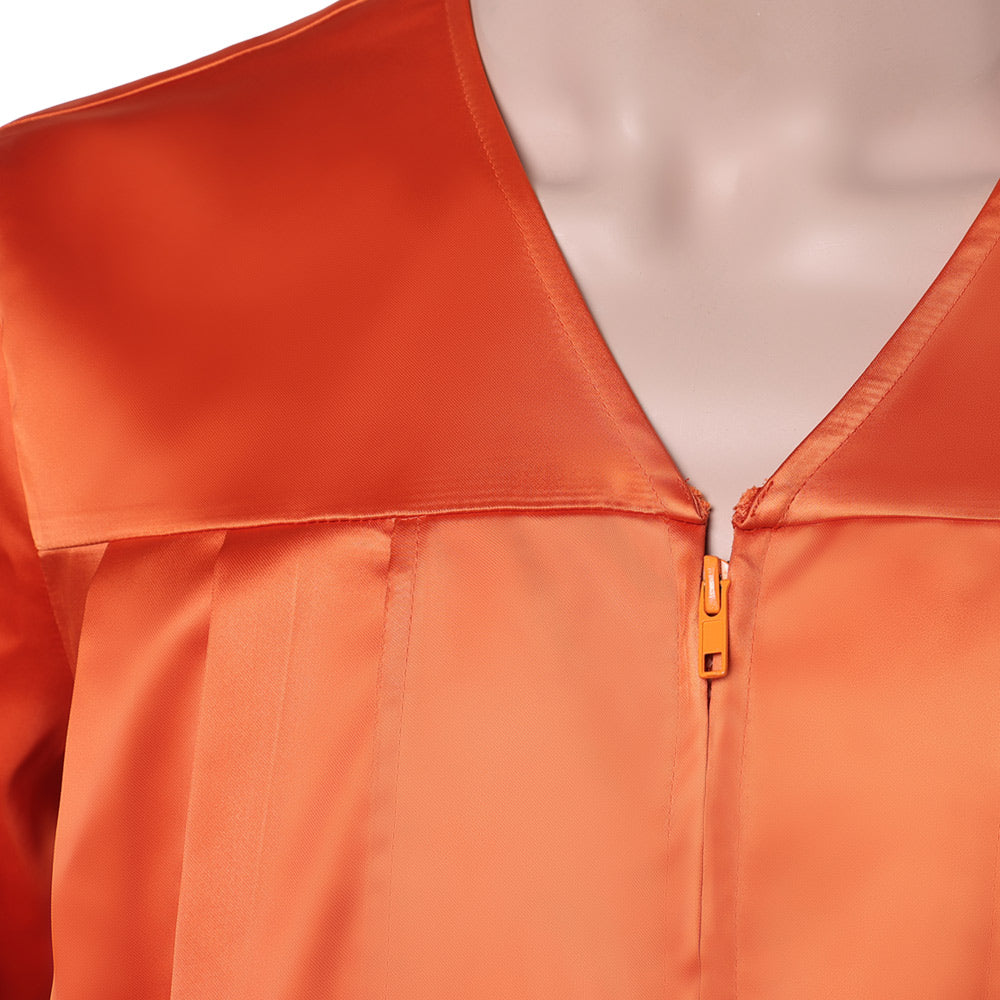 Stranger Things Saison 5 Dustin Henderson Robe de Licence Orange Cosplay Costume