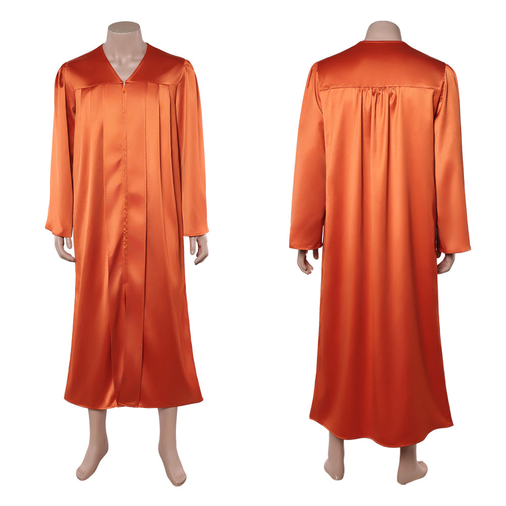 Stranger Things Saison 5 Dustin Henderson Robe de Licence Orange Cosplay Costume