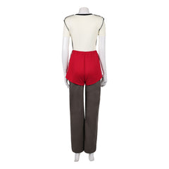 Stranger Things Saison 5 Eleven 11 Jane Hopper Tenue Jaune et Rouge Cosplay Costume