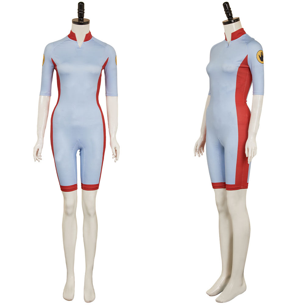 Stranger Things Saison 5 Eleven Maillot de Bain Une Pièce Bleu Cosplay Costume