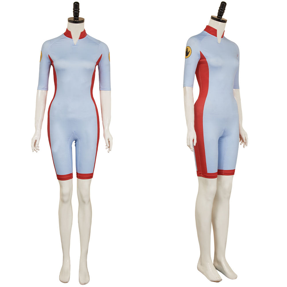 Stranger Things Saison 5 Eleven Maillot de Bain Une Pièce Bleu Cosplay Costume