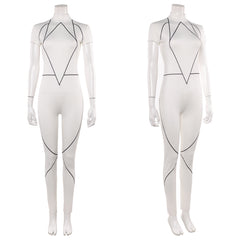 Stranger Things Saison 5 Kali Combinaison Blanche Cosplay Costume