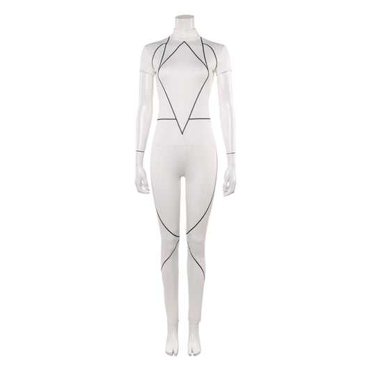 Stranger Things Saison 5 Kali Combinaison Blanche Cosplay Costume