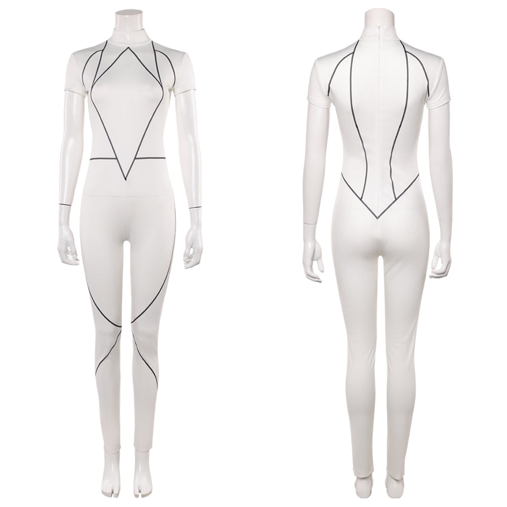 Stranger Things Saison 5 Kali Combinaison Blanche Cosplay Costume