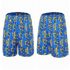 Stranger Things Saison 5(2025) Dustin Henderson Short Bleu Imprimé Cosplay Costume