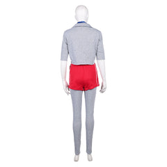 Stranger Things Saison 5(2025) Eleven Tenue Grise et Rouge Cosplay Costume Ver.2