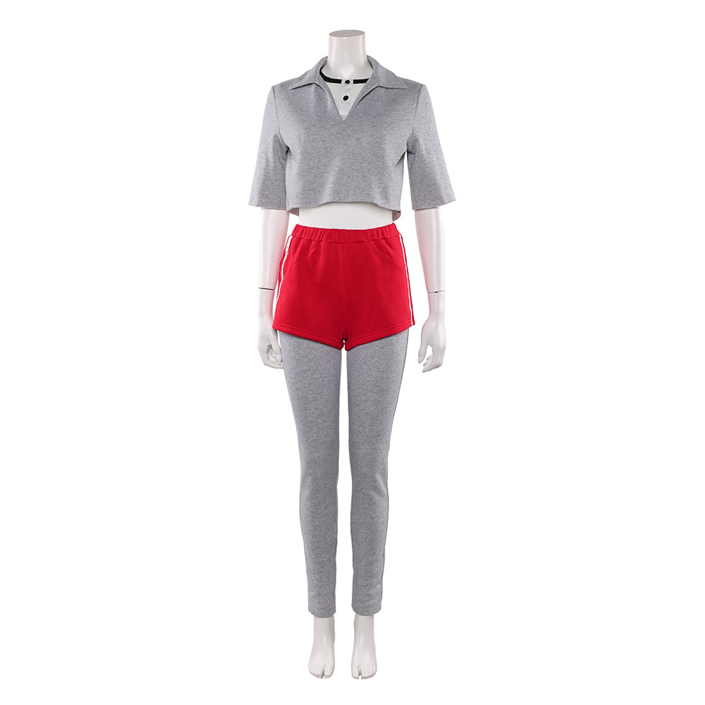 Stranger Things Saison 5(2025) Elven Tenue Grise avec Veste Bleue Cosplay Costume