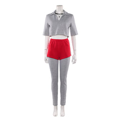 Stranger Things Saison 5(2025) Elven Tenue Grise avec Veste Bleue Cosplay Costume