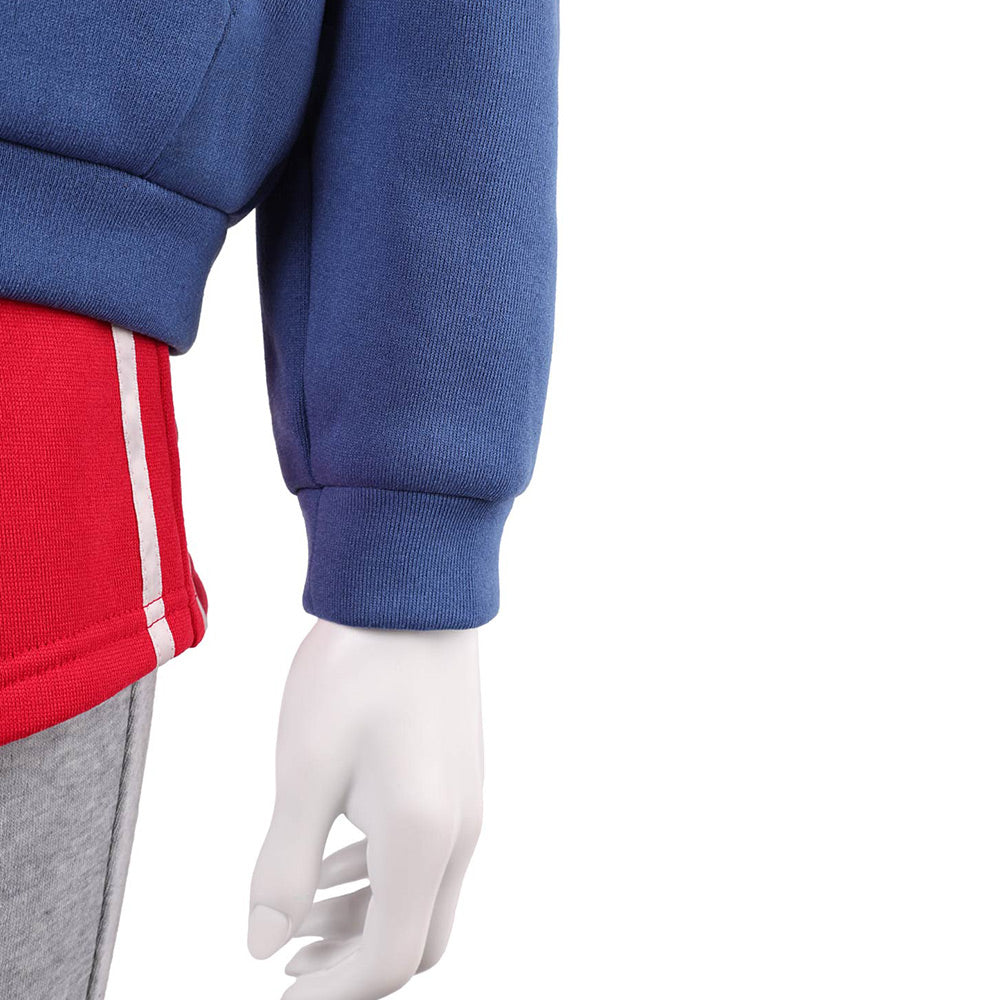 Stranger Things Saison 5(2025) Elven Tenue Grise avec Veste Bleue Cosplay Costume