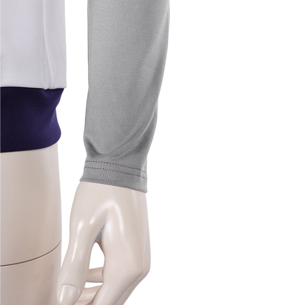 Stranger Things Saison 5(2025) Lucas Sinclair Sweat-shirt Gris et Blanc Cosplay Costume