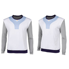 Stranger Things Saison 5(2025) Lucas Sinclair Sweat-shirt Gris et Blanc Cosplay Costume