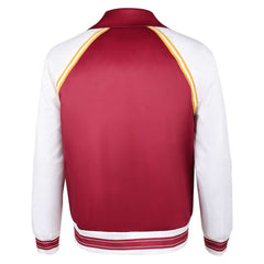 Stranger Things Saison 5(2025) Lucas Sinclair Veste Rouge et Blanche Cosplay Costume