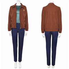 Stranger Things Saison 5(2025) Max Mayfield Tenue Brune et Bleue Cosplay Costume