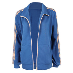 Stranger Things Saison 5(2025) Max Mayfield Veste Bleue Cosplay Costume