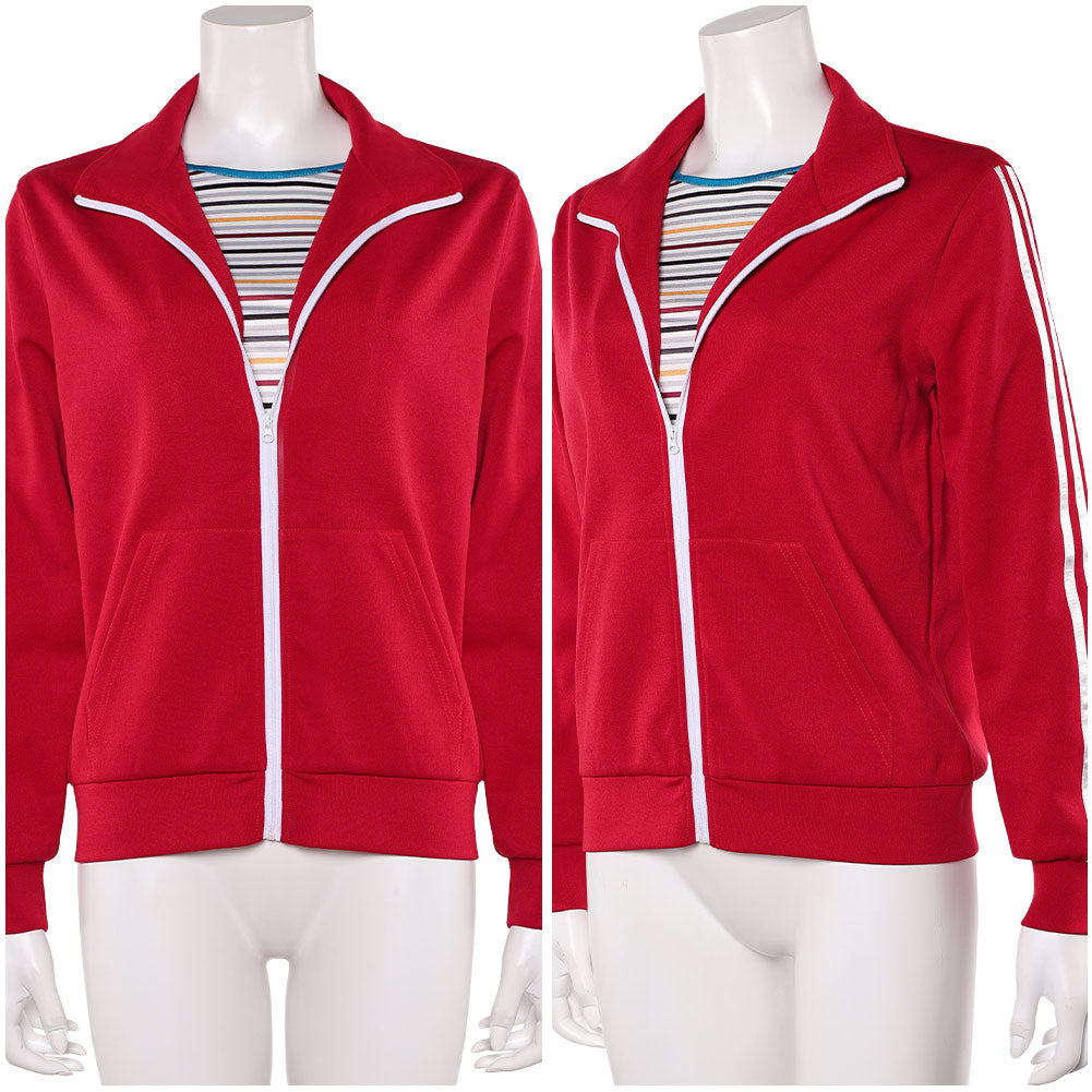 Stranger Things Saison 5(2025) Max Mayfield Veste Rouge Cosplay Costume