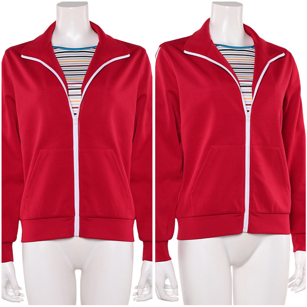 Stranger Things Saison 5(2025) Max Mayfield Veste Rouge Cosplay Costume