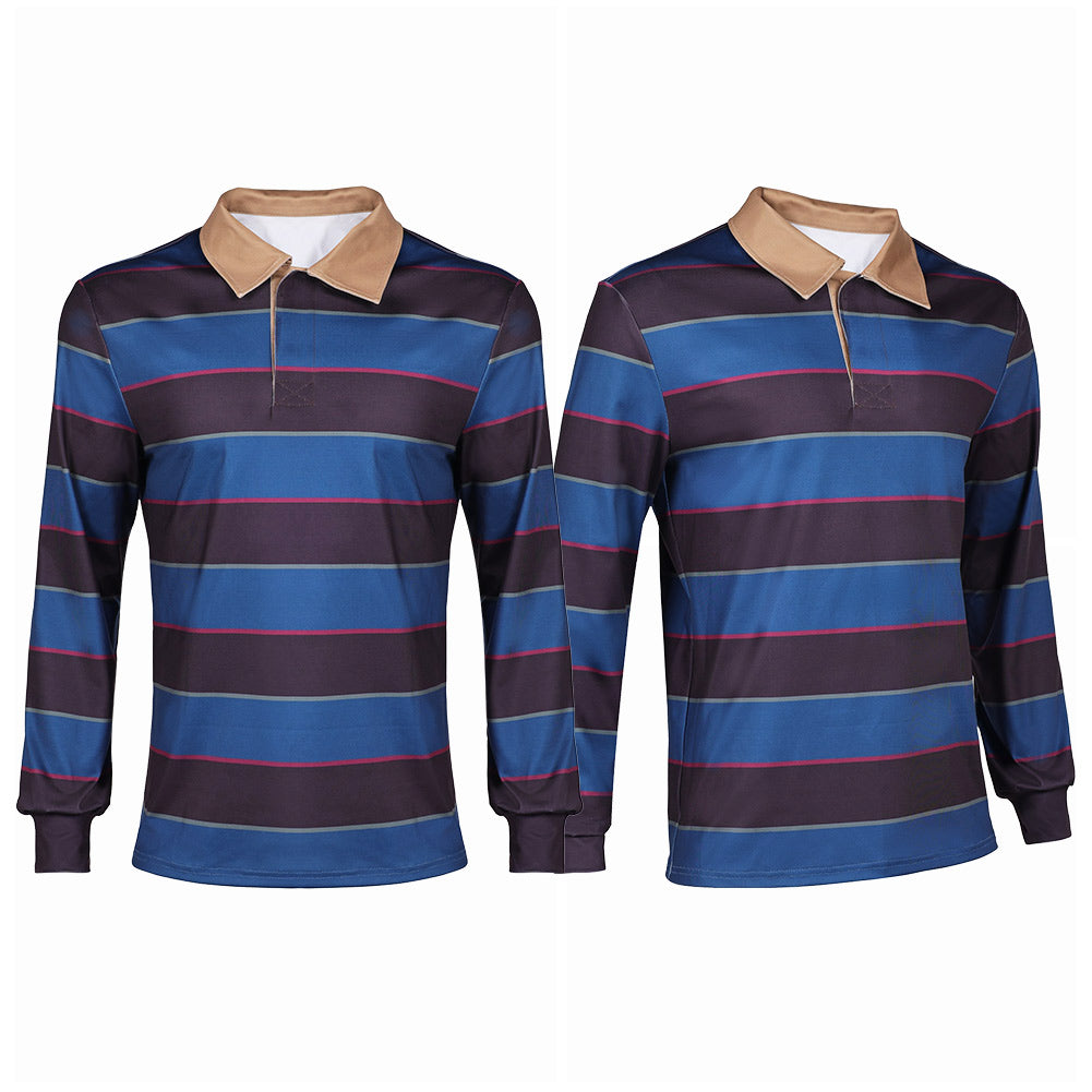 Stranger Things Saison 5(2025) Mike Wheeler Haut à Rayures Cosplay Costume