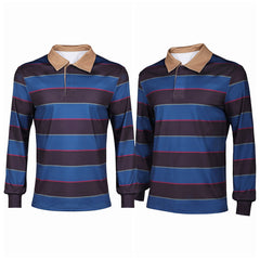 Stranger Things Saison 5(2025) Mike Wheeler Haut à Rayures Cosplay Costume