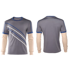 Stranger Things Saison 5(2025) Will Byers Haut Gris et Bleu Cosplay Costume