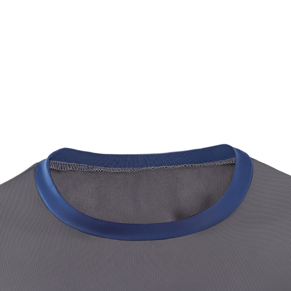 Stranger Things Saison 5(2025) Will Byers Haut Gris et Bleu Cosplay Costume