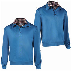 Stranger Things Saison 5(2025) Will Byers Sweat-shirt Bleu Faux Deux-pièces Cosplay Costume