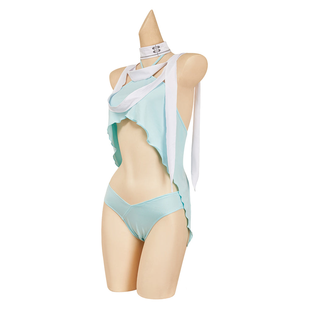 Street Fighter 6 AKI Tenue Verte Claire Cosplay Costume