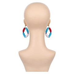 Street Fighter 6 Elena Boucles d'Oreilles+Bracelet Cosplay Accessoires