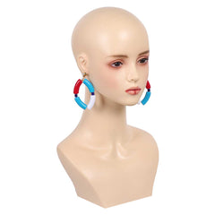 Street Fighter 6 Elena Boucles d'Oreilles+Bracelet Cosplay Accessoires