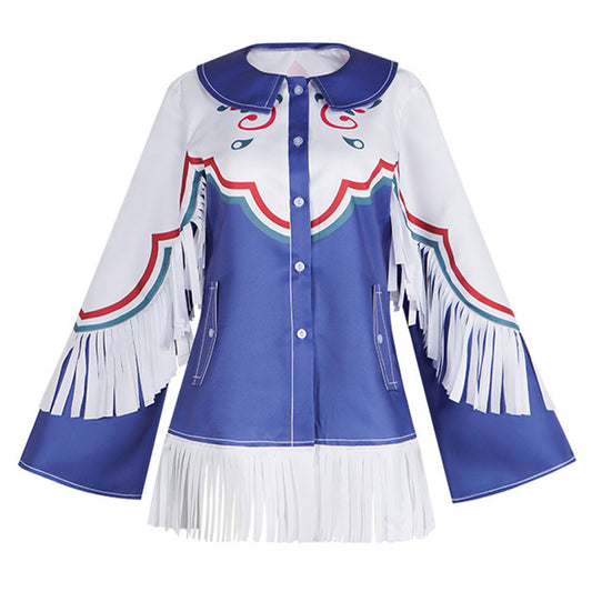 Street Fighter 6 Lily Hawk Haut Bleu Cosplay Costume