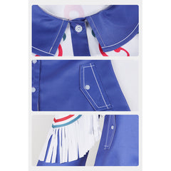 Street Fighter 6 Lily Hawk Haut Bleu Cosplay Costume